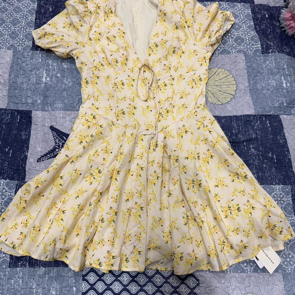 Floral Yellow Dress